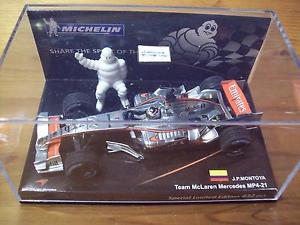 【送料無料】模型車　スポーツカー　マクラーレンミシュランボックスファンパブロモントーヤ143 mclaren 2006 mp421 michelin box juan pablo montoya
