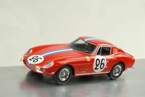 【送料無料】模型車　スポーツカー　フェラーリ＃ルマン1966 ferrari 275 gtb 26 24h le mans biscaldi de bourbonparme 118 cmr