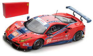 【送料無料】模型車　スポーツカー　フェラーリ＃コルサルマンスケールlooksmart ferrari 488 gte 65 scuderia corsa le mans 2017 143 scale