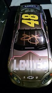 送料無料 模型車 スポーツカー 03ジミージョンソンgold48ロウ1148エリート124サイン03 Jimmie Johnson Gold Autographed 48 Lowes 1148 Elite 124 Ingenieriaygestion Com