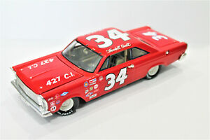 【送料無料】模型車　スポーツカー　ギャシーnascarダイカストウェンデルスコットaction34 427 ci66フォードwendell scott action 34 427 ci 66 ford galaxie nascar custom made diecast｜hokushin