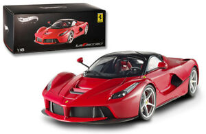 【送料無料】模型車　スポーツカー　ホットホイールエリートフェラーリレッド118 hot wheels elite ferrari laferrari 2013 red bct79