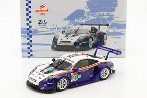 【送料無料】模型車　スポーツカー　ポルシェ911991gt3 rsr91 2eme lmgte24h2018118スパークporsche 911 991 gt3 rsr 91 2me lmgte pro 24h lemans 2018 118 spark