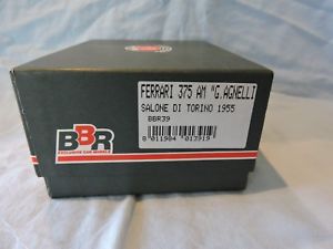 【送料無料】模型車　スポーツカー　フェラーリサロンディトリノbbr 143 handbuilt ferrari 375 am g agnelli salon di torino 1955