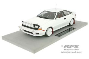 【送料無料】模型車　スポーツカー　トヨタcelica gt4 st165バージョン118トップtoyota celica gt4 st165 white rally ready to race version 118 top marques｜hokushin