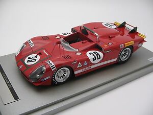 【送料無料】模型車　スポーツカー　スケールアルファロメオロングテールルマン118 scale tecnomodel alfa romeo 333 long tail le mans 24h 1970tm1827d