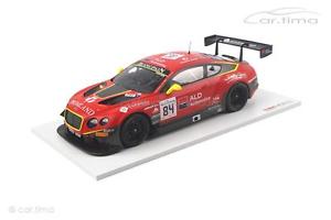 【送料無料】模型車　スポーツカー　スパモデルbentley gt3 24h spa 2015tsm model 118 tsm161804r