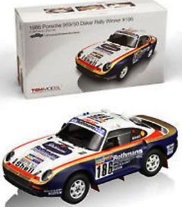 【送料無料】模型車　スポーツカー　スケールポルシェラリーカーダカールラリーtrue scale miniatures 121807r porsche 959 resin rally car winner dakar 1986 118
