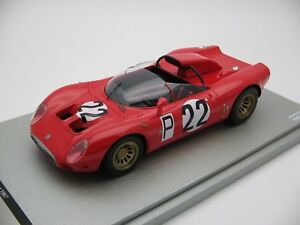 【送料無料】模型車　スポーツカー　スケールアルファロメオニュルブルクリンクキロ118 scale tecnomodel alfa romeo 332 periscope nurburgring 1000km1967 tm1849c｜hokushin