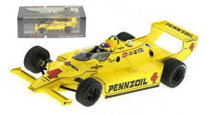 【送料無料】模型車　スポーツカー　スパーク43in80チャパラル2kインディ5001980ジョニーラザフォード143spark 43in80 chaparral 2k winner indy 500 1980 johnny rutherford 143 scale