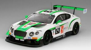 【送料無料】模型車　スポーツカー　ベントレーコンチネンタルグアテマラ＃ブランパンカップスパbentley continental gt3 24 blancpain gt series endurance cup 24h spa 2016 118
