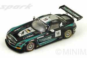 【送料無料】模型車　スポーツカー　メルセデスベンツsls amg gt3チームハヤブサ19スパ2014スパーク143 sb092モデル