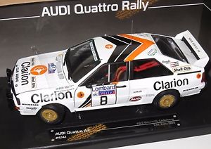 【送料無料】模型車　スポーツカー　アウディクワトロクラリオンロンバードラリー118 audi quattro a2 clarion lombard rac rally 1985 peklundbcederberg