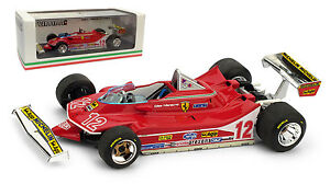 【送料無料】模型車　スポーツカー　フェラーリ＃フランスグランプリジルヴィルヌーヴサーキットスケールbrumm ferrari 312 t4 12 french gp 1979 gilles villeneuve 143 scale 20,235円