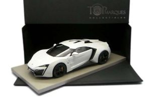 【送料無料】模型車　スポーツカー　lykenスポーツ ホワイト118モデルカーlyken hypersport white 118 top marques model car