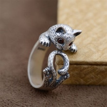【送料無料】猫　キャット　リング　bestlybuy990スターリング925シルバーbestlybuy cute cat 990 sterling silver 925 silver for women