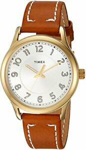 【送料無料】腕時計　ニューイングランドブラウンゴールドレザーストラップウォッチtimex womens tw2r23000 england browngold leather strap watch