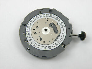 【送料無料】腕時計　クオーツムーブメントアラームクロノmiyota 0s80 quartz watch movement alarm chrono date 3