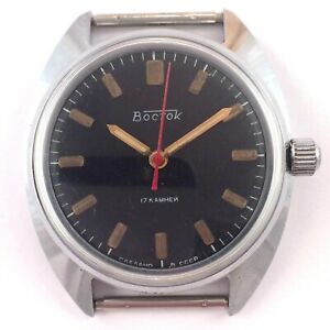 【送料無料】腕時計　ロシアソヴォストークゼンマイソ＊russian soviet vostok windup watch ussr 80s, *us seller* 1385 19,225円