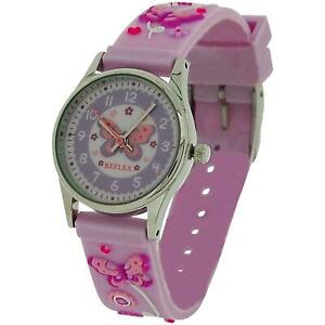 【送料無料】腕時計　ピンクバルクリフレックスタイム10x bulk for school reflex time teacher girls kids pink butterfly watch refk0012