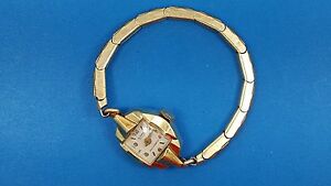【送料無料】腕時計　ヴィンテージｋデラックスvintage 10k rgp navarre deluxe watch * working good