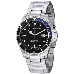 【送料無料】腕時計　レガッタエリートメンズミリクォーツｇstuhrling regatta elite mens 42mm krysterna quartz date watch 326b331151｜hokushin