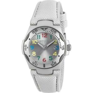 【送料無料】腕時計 ドナシルバーメートルorologio donna breil tribe ice ew0293 pelle tessuto bianco alluminio silver 50mt|hokushin