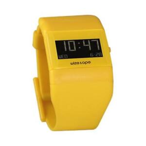 【送料無料】腕時計 orologio wize wofluo3 al quarzo digitale solo tempo resina giallo|hokushin