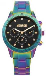 【送料無料】腕時計 ガイドレディースマルチカラーステンレススチールウォッチmissguided ladies multicolour stainless steel mg004upm watch|hokushin