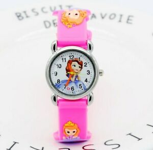 【送料無料】腕時計　シリコーンデジタルファッションプリンセスアニメウォッチ3d fashion princess soph cartoon watch for children girls silicone digital wa