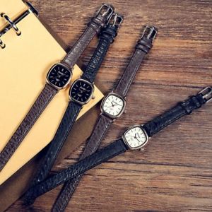 【送料無料】腕時計　トップレベルビンテージレザーレディースシンプルtop women vintage leather watch ladies simple quartz wrist watches for small