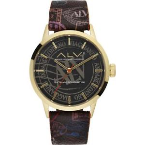 【送料無料】腕時計　マティーニドナゴールドorologio donna alv by alviero martini alv0047 pelle nero gold dorato｜hokushin