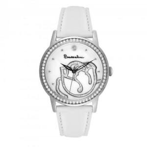 【送料無料】腕時計 ドナスワロフスキーorologio donna braccialini brd 809sbb pelle bianco swarovski|hokushin