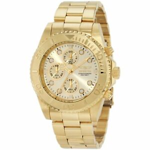 【送料無料】腕時計　メンズゴールドトーンinvicta mens gold tone quartz chronpgraph watch 1774