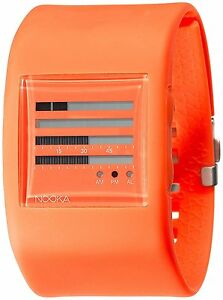 【送料無料】腕時計　ズオレンジポリウレタンデジタルnooka womens zub zenh 38mm burnt orange polyurethane digital tfd lcd watch nib