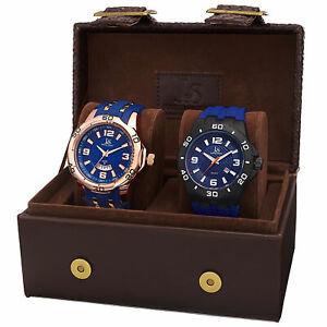 【送料無料】腕時計　ジョシュアメンズクォーツストラップウォッチポイントjoshua amp; sons jx113bu men’s quartz date strap watch set
