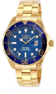 【送料無料】腕時計　メンズダイバーｋゴールドリンクa97invicta mens 14357pro diver 18k gold ionplated watch missing some links