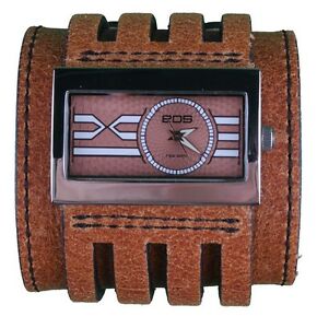 【送料無料】腕時計　ブラウンレザーケースメトロeos caseology brown leather metro wrist watch｜hokushin
