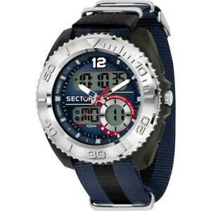 【送料無料】腕時計　セクターブルネロクロノアラームorologio uomo sector ex99 r3251521004 tessuto blu nero chrono alarm｜hokushin