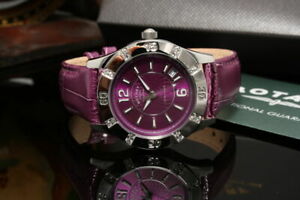 【送料無料】腕時計　ロータリーコンカサヌオーヴォペレorologio rotary purple quarzo con cassa acciaio cinturino pelle nuovo 118