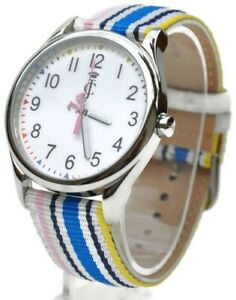 【送料無料】腕時計　ジューシークチュールダービーグログランレザーウォッチドル150 juicy couture womens darby grosgrain leather watch 1900913 nwt