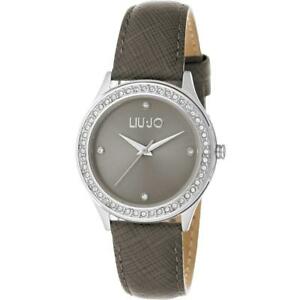 【送料無料】腕時計　ラグジュアリーリュジョドーナスワロフスキーorologio donna liu jo luxury roxi tlj1064 pelle grigio swarovski
