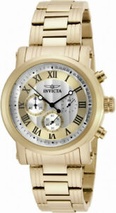 【送料無料】腕時計　メンズクロノグラフローマゴールドシルバーストーンウォッチinvicta specialty 15216 mens roman numeral chronograph gold amp; silver tone watch｜hokushin