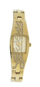 【送料無料】腕時計　トノーゴールドストーンクリアウォッチguess w11136l1 womens tonneau gold tone clear stones signature watch