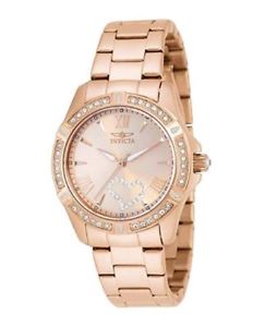 【送料無料】腕時計　ローズゴールドメッキブレスレットウォッチレディースエンジェル…invicta 21417 ladies angel rose gold plated bracelet watch …