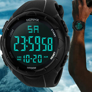 【送料無料】腕時計　スポルティーボデジタルorologio uomo sportivo polso nero honhx luce brand tasti digitale on｜hokushin