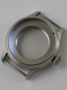 【送料無料】腕時計　パイロットサファイアケースboitier montre 41mm eta 2824 ou sw200 acier brosse pilot saphir watchcase