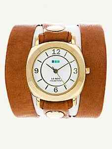 【送料無料】腕時計　タバコローズゴールドラップウォッチla mer tobacco rose gold odyssey wrap watch｜hokushin