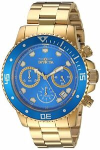 【送料無料】腕時計　プロダイバークォーツクロノグラフブレスレットウォッチ21894 invicta 45mm pro diver quartz chronograph18kt goldplated bracelet watch｜hokushin 21,445円