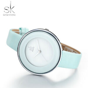 【送料無料】腕時計　メスgifts for her women luxury watches female white blue leather wristwatch daughter